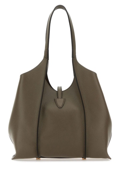 Dove Grey Leather Mini T Timeless Shoulder Bag