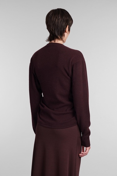 Knitwear In Bordeaux Cashmere