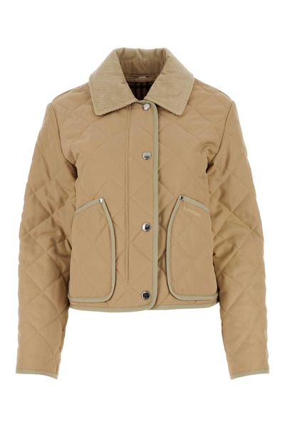 Beige Polyester Padded Jacket