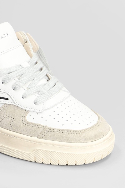 Torneo Sneakers In White Suede And Leather