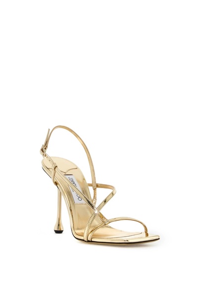 JIMMY CHOO Sculptural Sandals with Graphic Drop Heel for Women