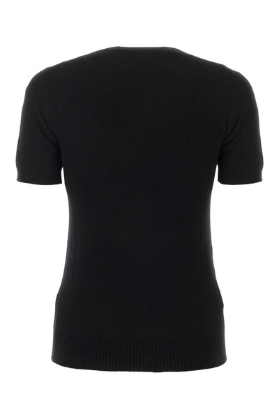 Miu Miu Woman Black Cashmere Sweater