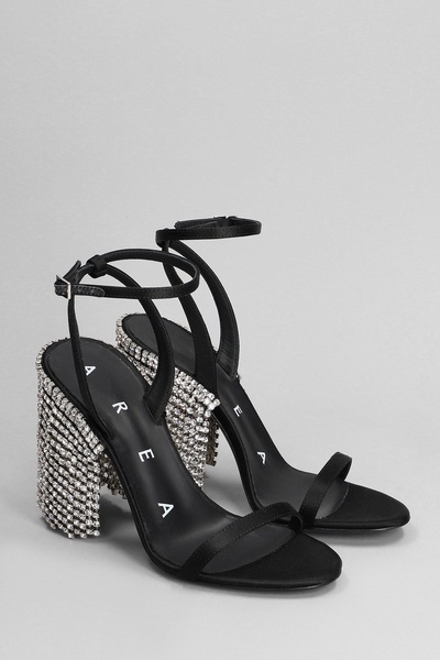 Sandals In Black Satin