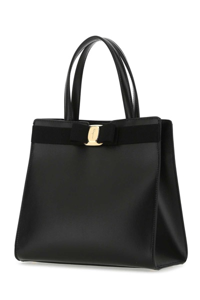 Salvatore Ferragamo Woman Black Leather Handbag