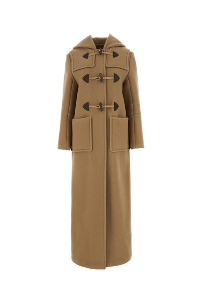 Prada Hooded Long-Sleeved Coat