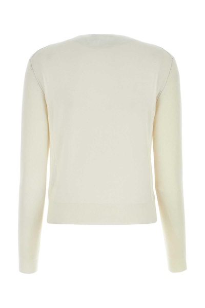 Ivory Stretch Cashmere Blend Sweater