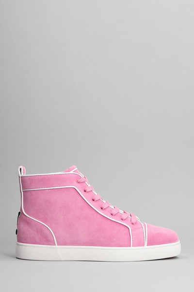 Varsilouis Flat Sneakers In Rose-pink Suede