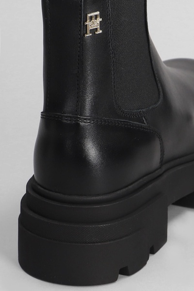 Ankle Boots In Black Leather