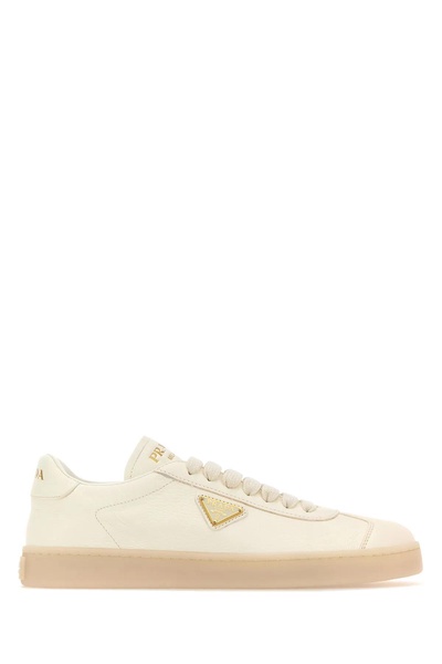 Ivory Leather Downtown Sneakers