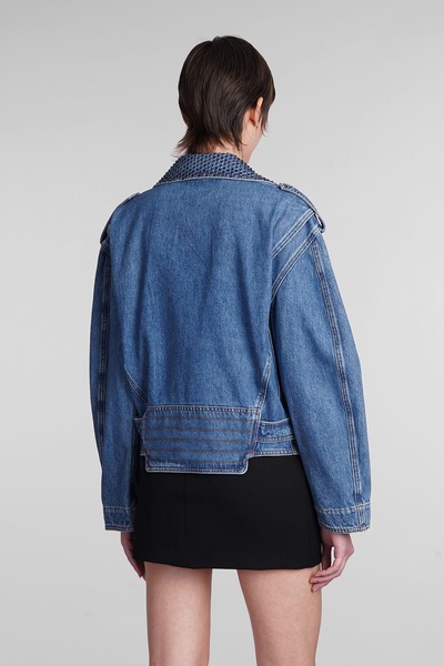 Denim Jackets In Blue Cotton