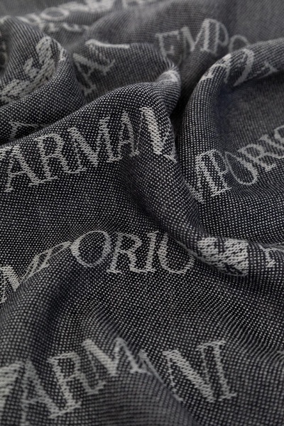 Scarf With Logo Giorgio Armani