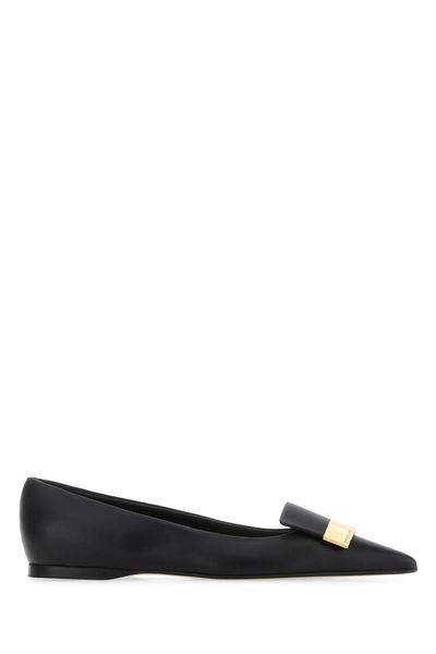 Black Nappa Leather Sr1 Ballerinas