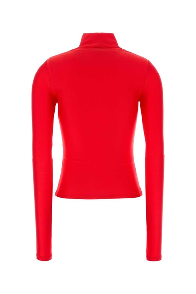 Red Stretch Nylon Top