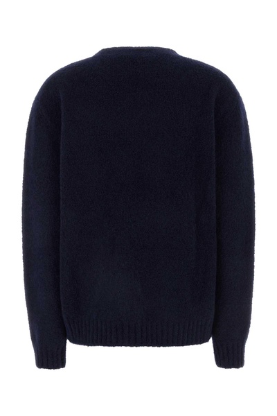 Miu Miu Logo-Embroidered Brushed Knit Jumper