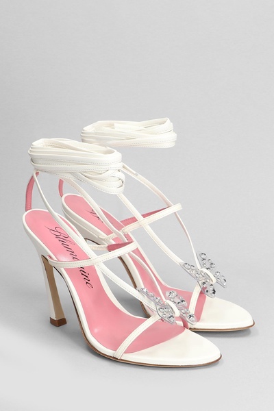 Butterfly 111 Sandals In White Leather