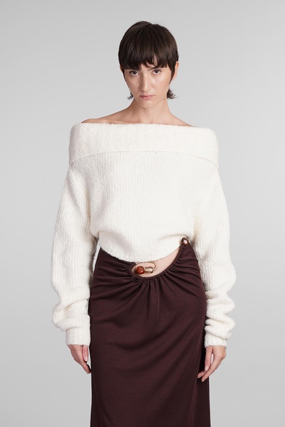 Knitwear In Beige Wool