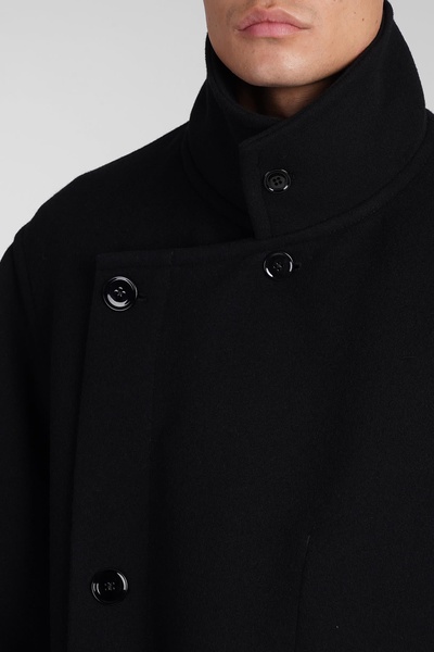 Coat In Black Wool