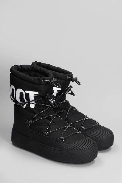 Mb Mrack Polar Ankle Boots In Black Nylon