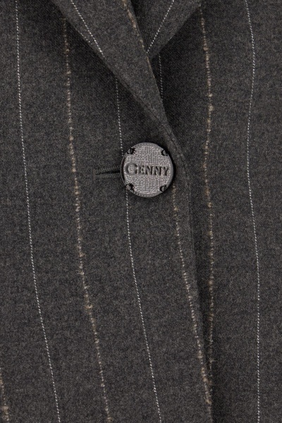 Dark Grey Stretch Wool Blazer