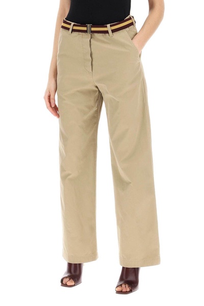 Belted Straight Leg Pants