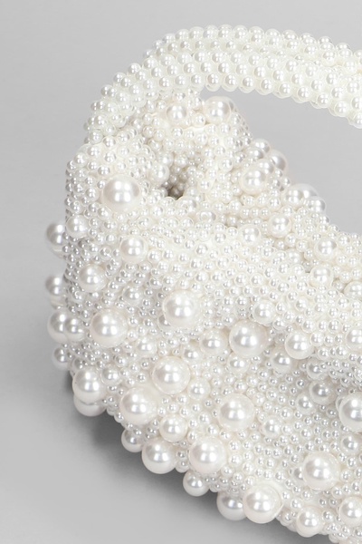 Ellerie Pearl Hand Bag In White Resin