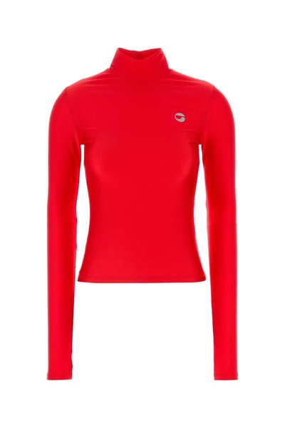 Red Stretch Nylon Top