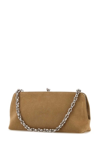 Jil Sander Woman Beige Suede Goji Shoulder Bag