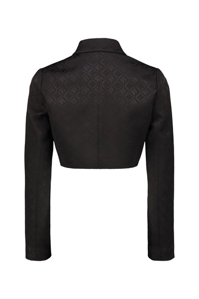 Marine Serre Moon Diamant Jacquard Cropped Jacket Clothing