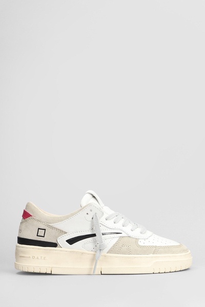 Torneo Sneakers In White Suede And Leather