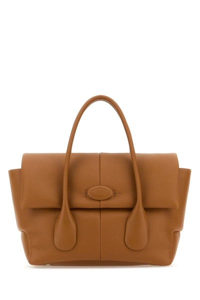 Caramel Leather Small Bag Reverse Handbag