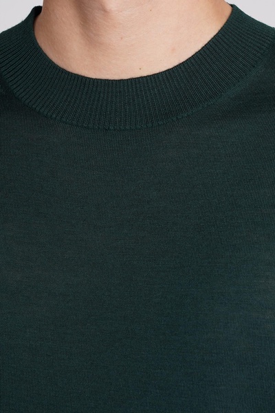 T-shirt In Green Wool