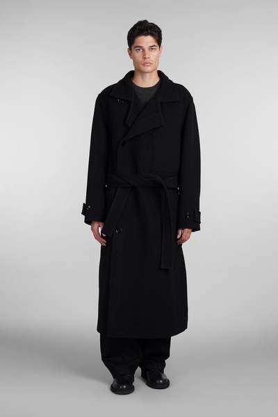 Coat In Black Wool