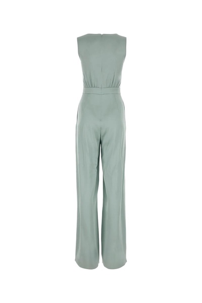 Pastel Light Blue Satin Tropea Jumpsuit Max Mara Studio