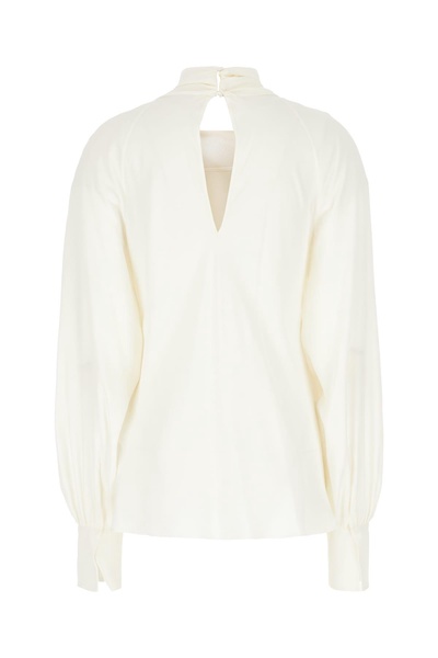 Ivory Acetate Blend Blouse