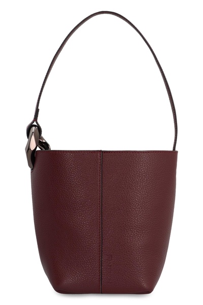 Corner Leather Bucket Bag