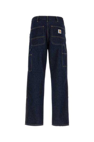 Dark Blue Denim Double Knee Pant