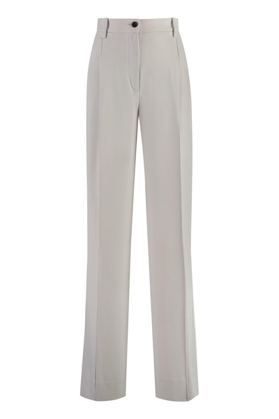 Twill Wide-leg Trousers Pants