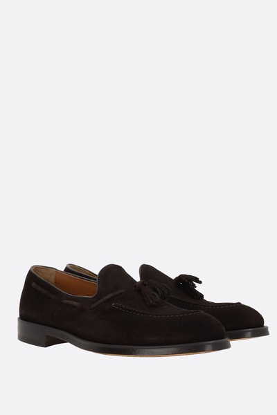 Suede Loafers With Tassels