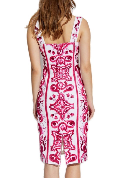 Dolce & Gabbana Majolica Printed Sleeveless Dress