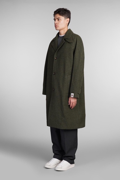 Coat In Green Wool