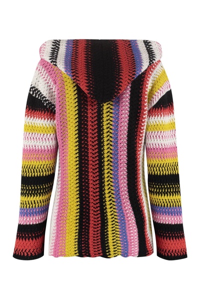 Chloé Colour Block Knit Hoodie