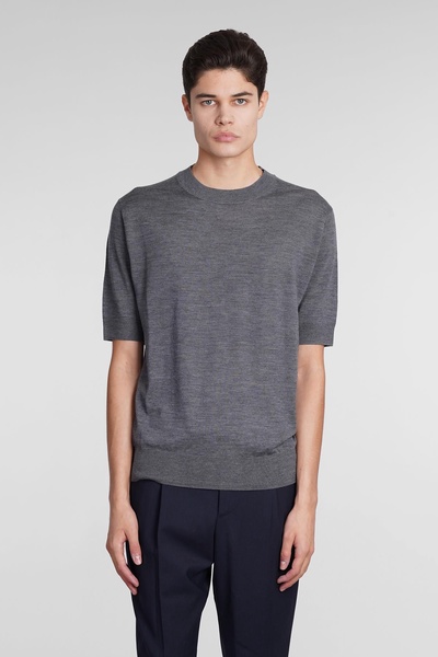 T-shirt In Grey Wool