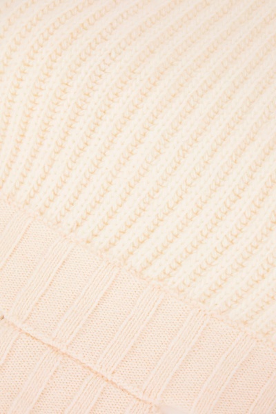 Ivory Stretch Wool Blend Sweater