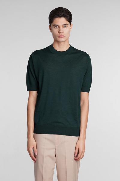 T-shirt In Green Wool