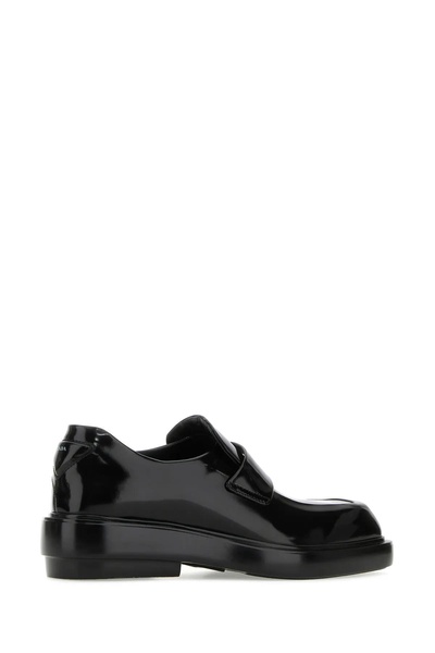 Prada Women Square-Toe Leather Loafers