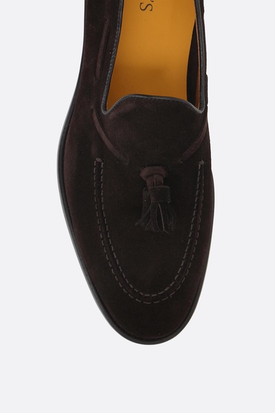 Suede Loafers With Tassels