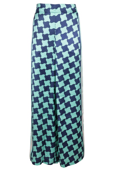 Printed Wide Leg Trousers