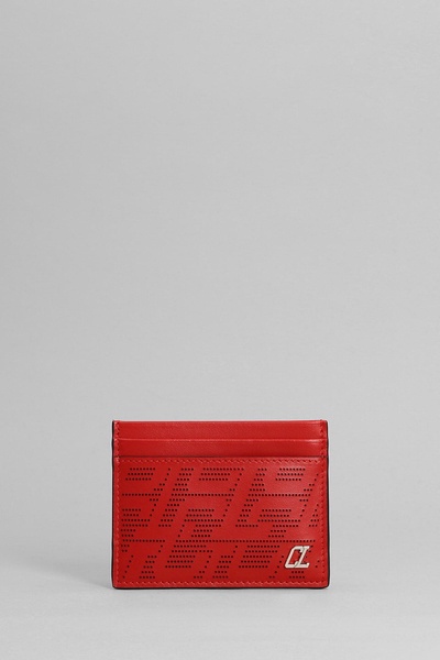 Full-Grain Leather and Logo-Debossed Rubber Cardholder