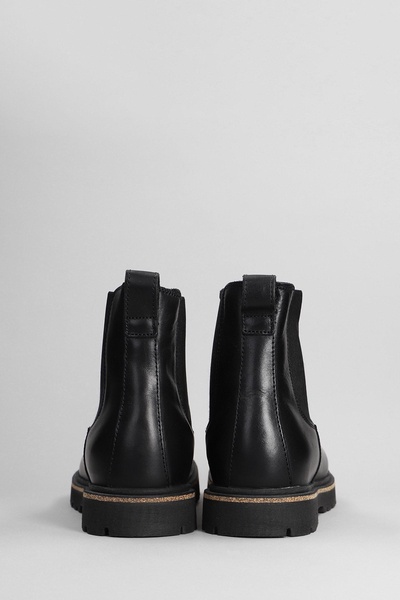 Highwood Combat Boots In Black Leather