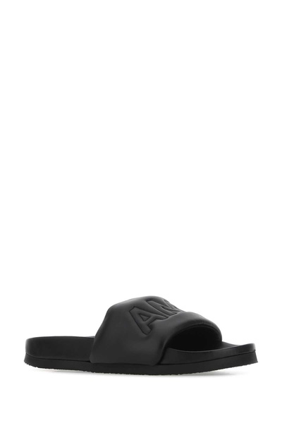 Ambush Man Black Leather Slippers